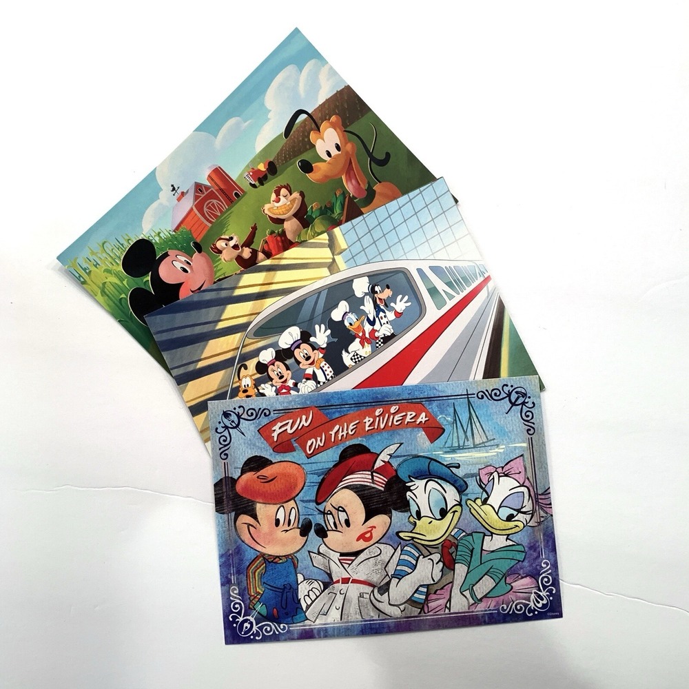 WDW Character Dining Autograph Cards Chef Mickey's Topolino's‎ Garden Grill 3Set